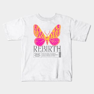 Rebirth Moth Fresh Start New Beginnings Kids T-Shirt